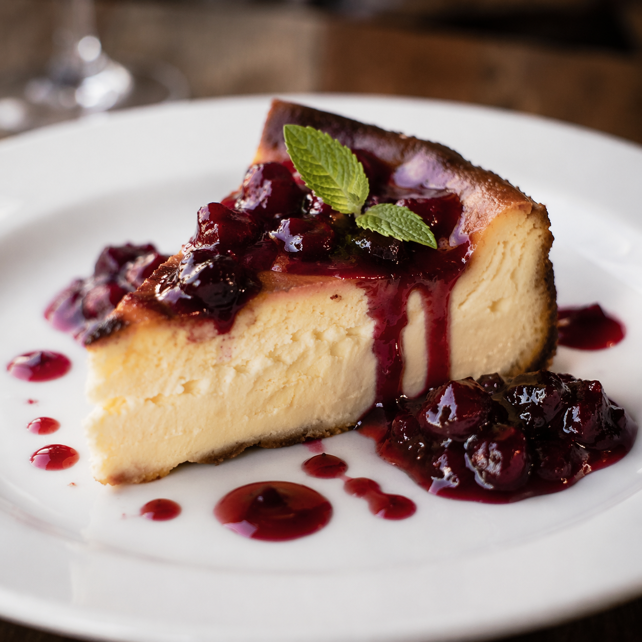 Tarta de queso y frutos rojos